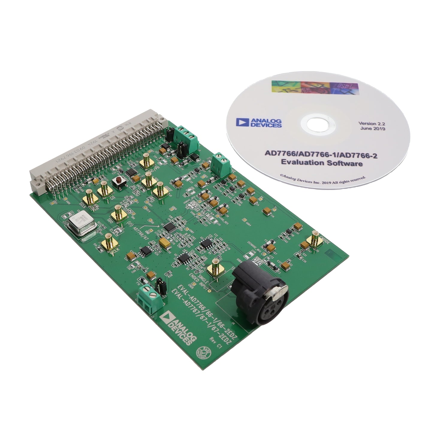Analog Devices Inc. EVAL-AD7766-2EDZ - BOARD EVAL AD7766-2 32KSPS 114DB