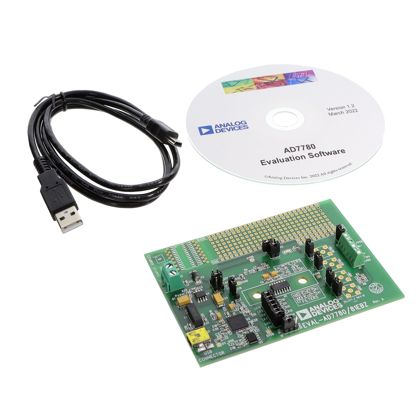 Analog Devices Inc. EVAL-AD7780EBZ - BOARD EVAL FOR AD7780