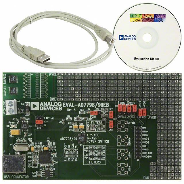 Analog Devices Inc. EVAL-AD7799EBZ - BOARD EVALUATION FOR AD7799
