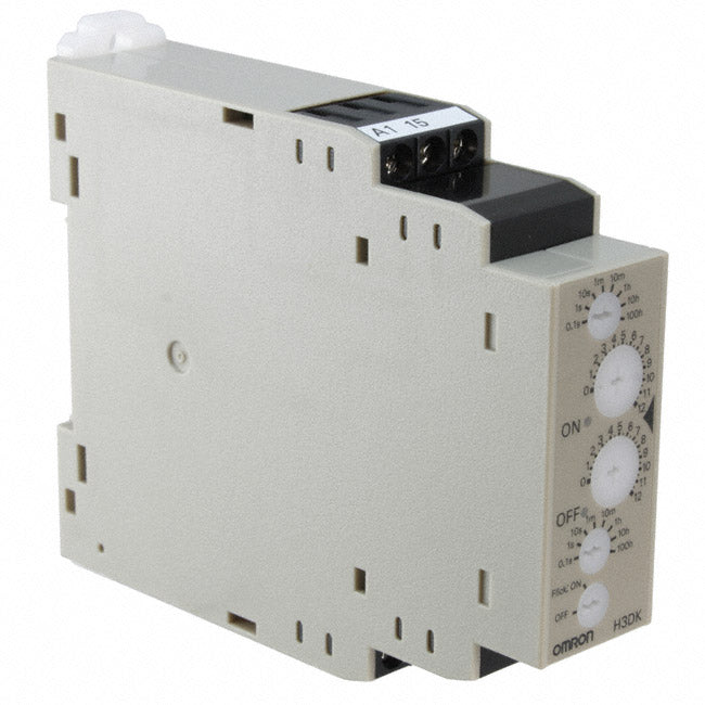 Omron Automation and Safety H3DK-F AC/DC24-240 H3DK-F Riel DIN Relé mecánico 0.1 seg ~ 1200 h 5A a 250VCA
