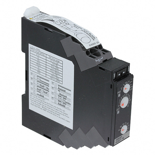 Omron Automation and Safety H3DT-N1 AC/DC24-240 H3DT Riel DIN Relé mecánico 0.1 seg ~ 1200 h -