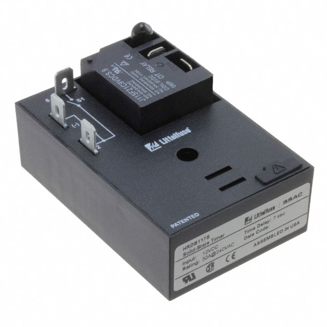 Littelfuse Inc. HRDB117S HRDB Montaje de chasis Relé mecánico Fijo, 7 seg 30A a 125/240VCA