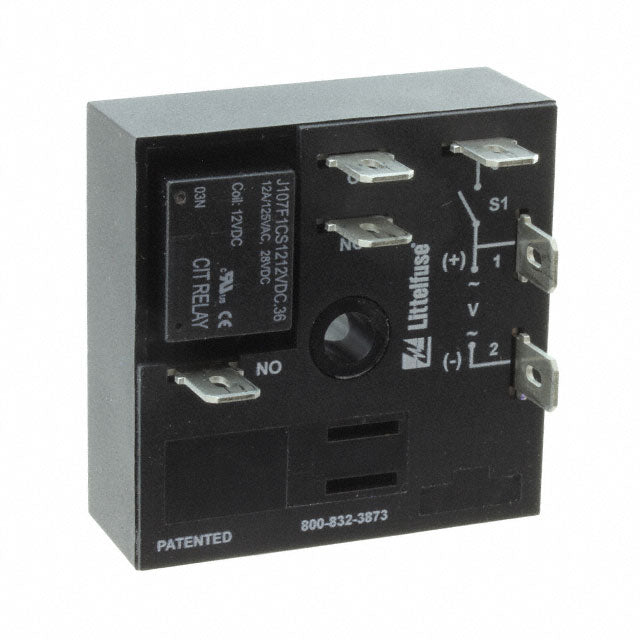 Littelfuse Inc. KRPSA10.1SFT KRPS Montaje de chasis Relé mecánico Fijo, 0.1 seg 10A a 125VCA