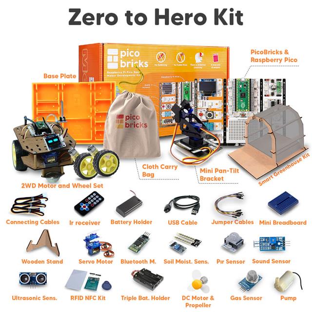 PicoBricks 21324 - PICOBRICKS ZERO TO HERO KIT