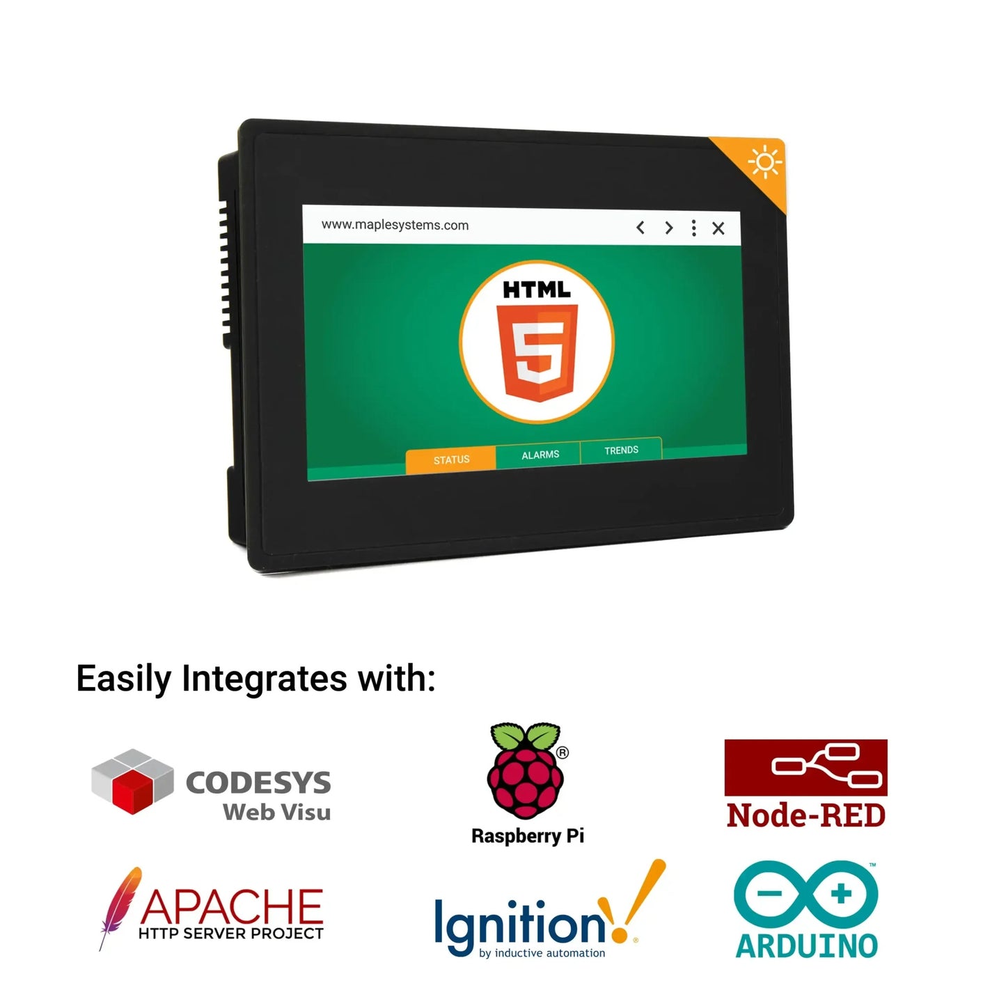 Maple Systems Inc WP4043AP HTML5 Web Panel Pantalla táctil 4.3"