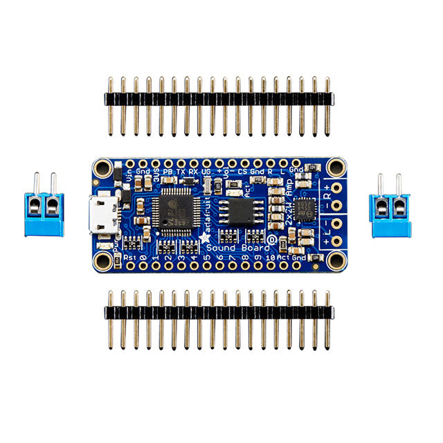 Adafruit Industries LLC 2217 - FX SOUND BOARD 2X2W WAV/OGG 16MB Audio Processing