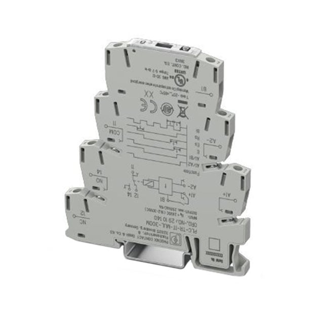 Phoenix Contact 2910140 PLC-TR Riel DIN Relé mecánico 0.1 seg ~ 300 min 6.3A a 250VCA