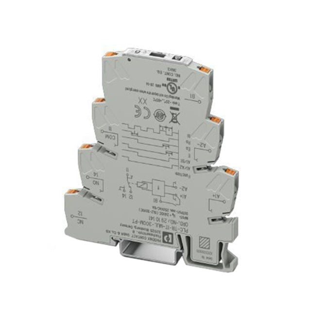Phoenix Contact 2910141 PLC-TR Riel DIN Relé mecánico 0.1 seg ~ 300 min 6.3A a 250VCA
