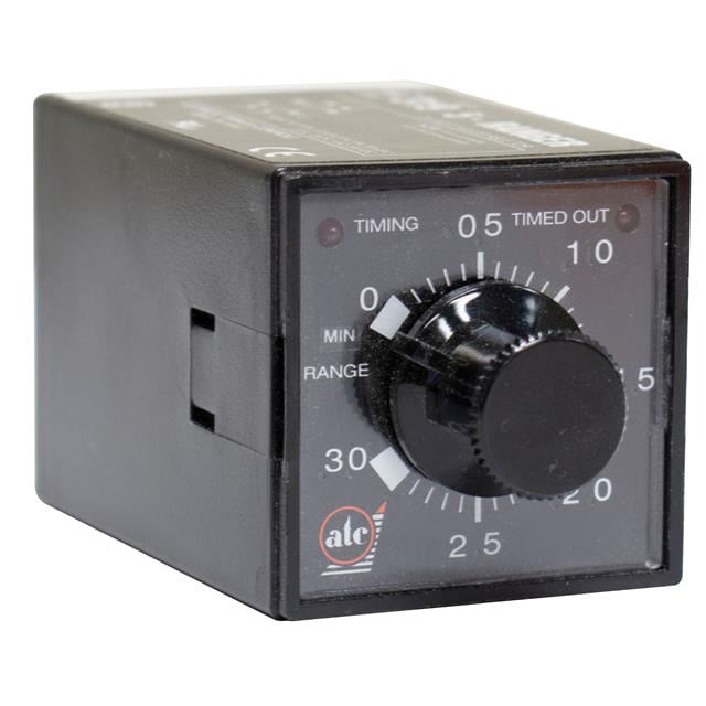 ATC-Diversified Electronics 319E-030-F-1-C 319E Para enchufe Relé de estado sólido 0.3 seg ~ 30 min 7A a 120VCA/240VCA