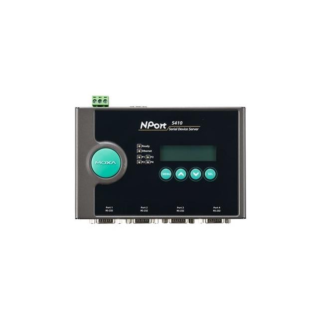 Moxa NPORT 5410 W/ ADAPTER - Server, Serial to Ethernet RS-232, RS-422, RS-485