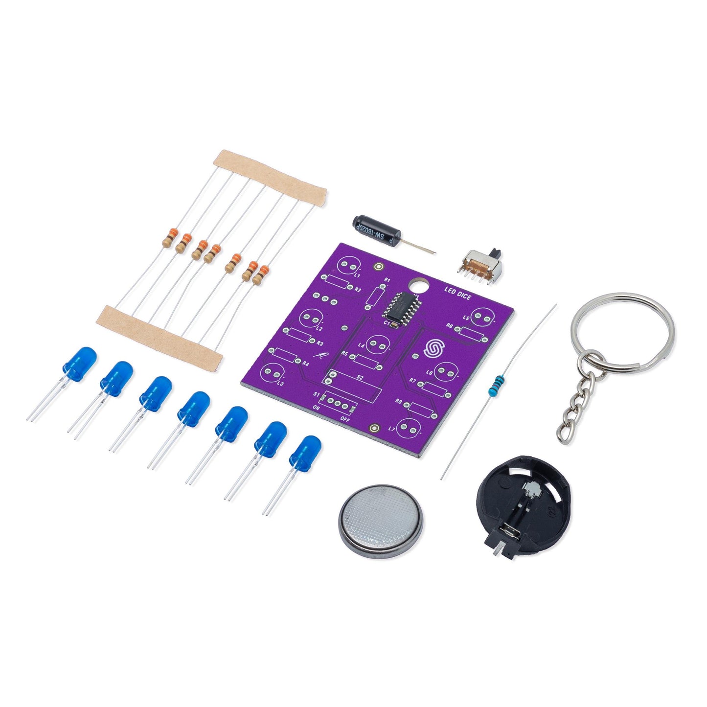 Soldered Electronics 333140 - LED DICE SOLDER KIT