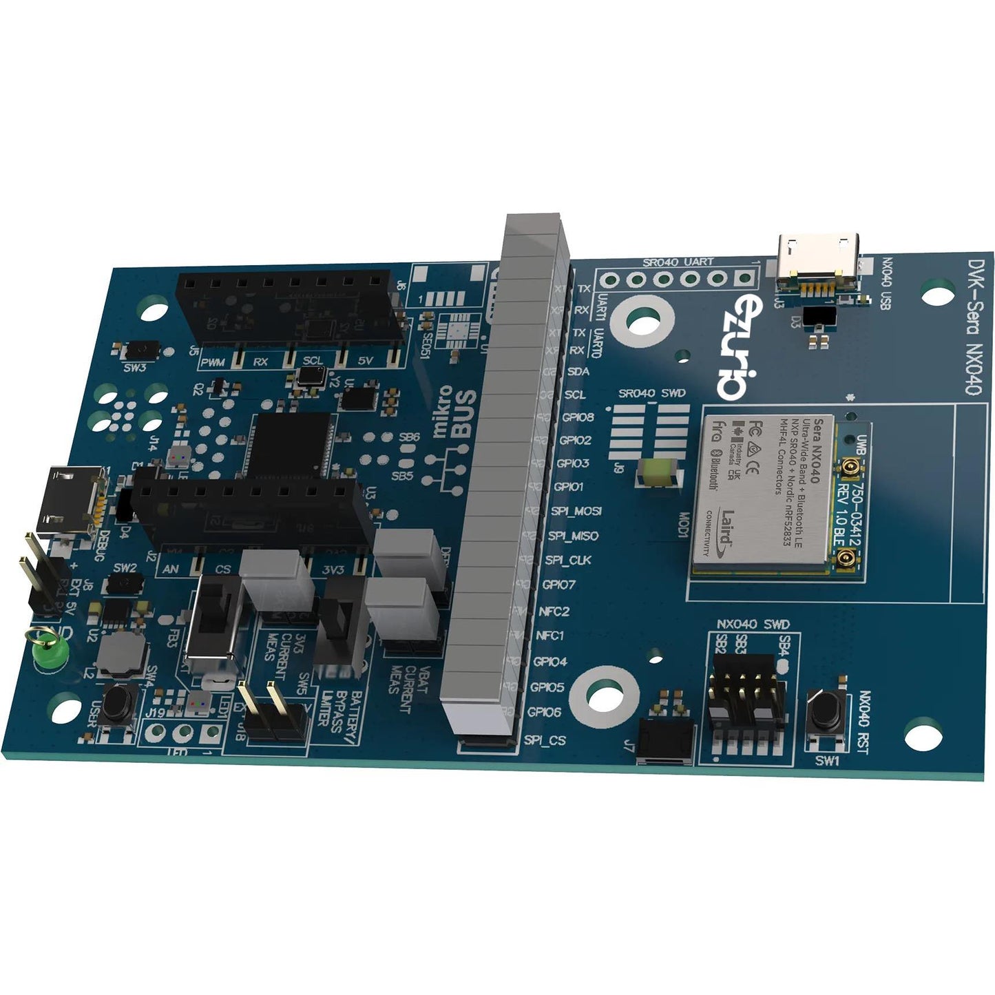 Ezurio 453-00174-K1 - Transceiver; 802.15.4 (Ultra Wideband UWB), Bluetooth® 5.x (BLE)