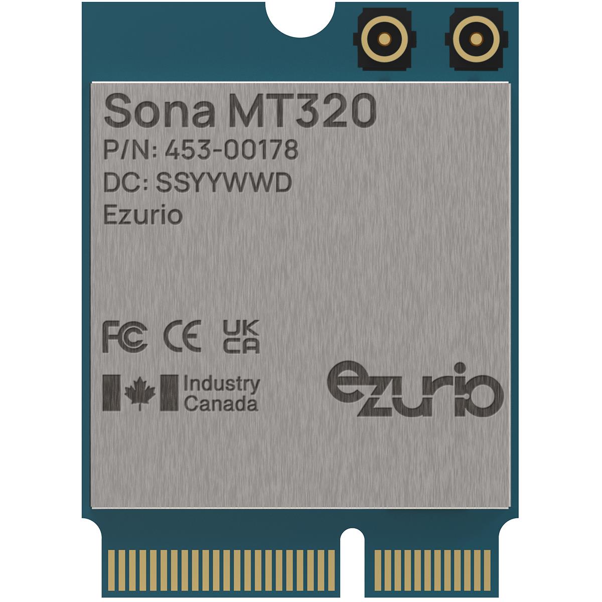 Ezurio 453-00178 Sona MT320 802.11a/b/g/n/ac/ax, BlueTooth v5.4