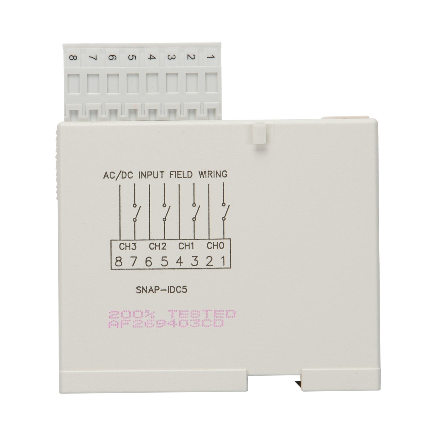 Opto 22 SNAP-IDC5 SNAP Módulo de entrada de CA/CC Blanco