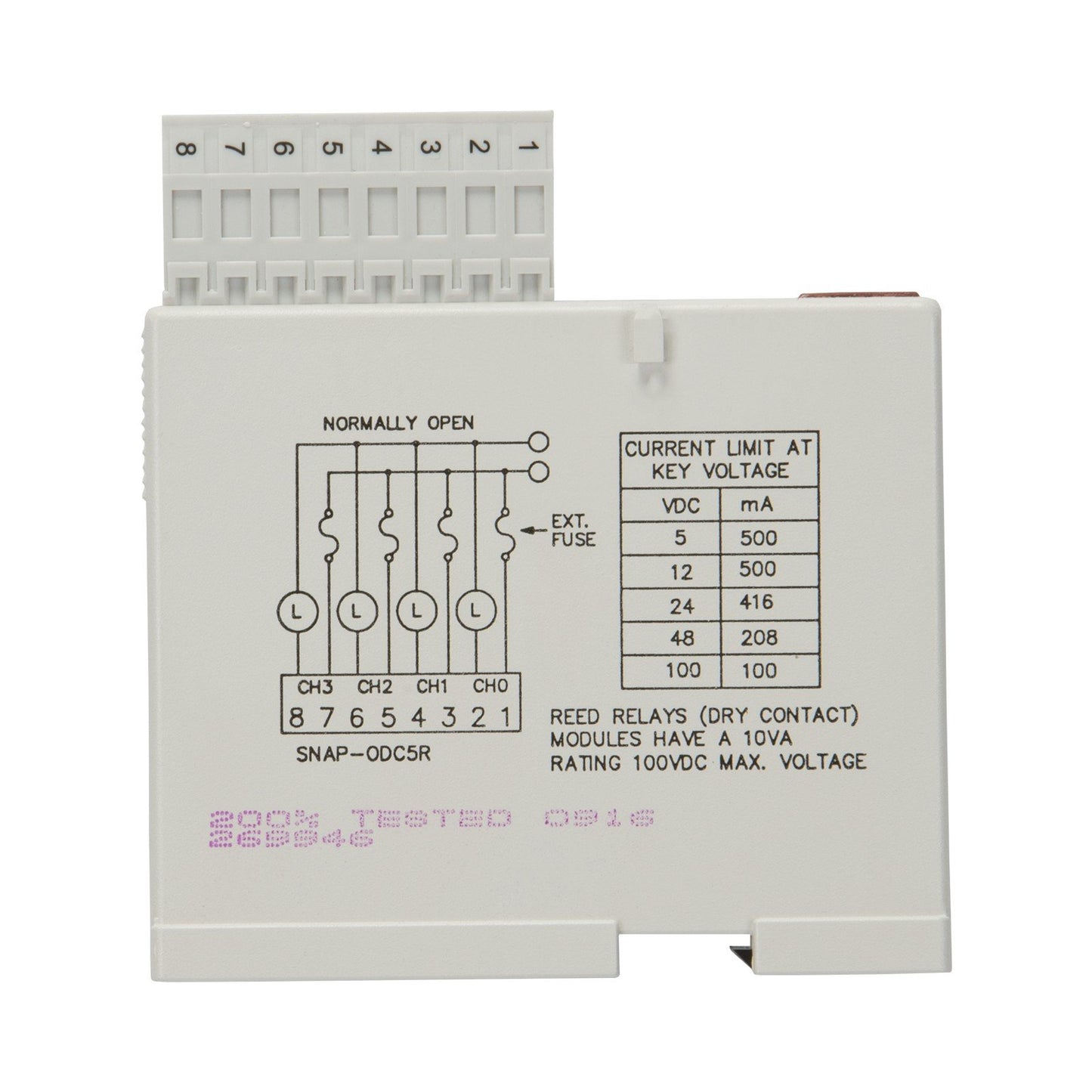 Opto 22 SNAP-ODC5R SNAP Input, Output (I/O) Module SNAP Series