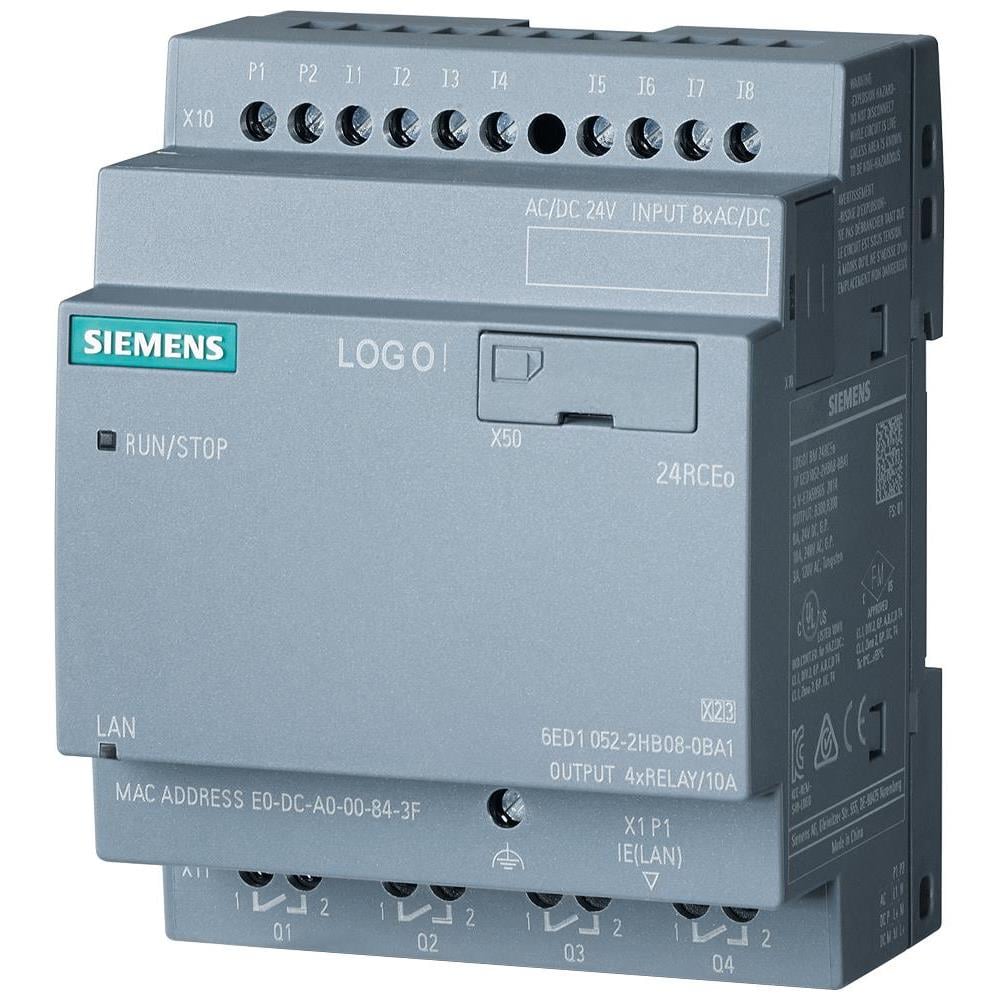 Siemens 6ED10522HB080BA2 LOGO! 8.4 LOGO 24RCEO. 8DI/4DO. 400 BLOCK -