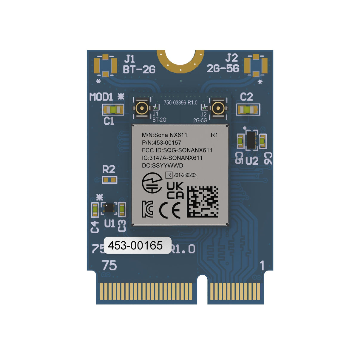 Ezurio 453-00165 Sona™ NX611 802.11a/b/g/n/ac/ax, BlueTooth v5.4
