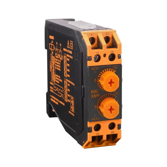 Selec Controls USA Inc. 800XMR 800XMR Riel DIN Relé mecánico 10seg ~ 8min 5A a 250VCA/24VCC