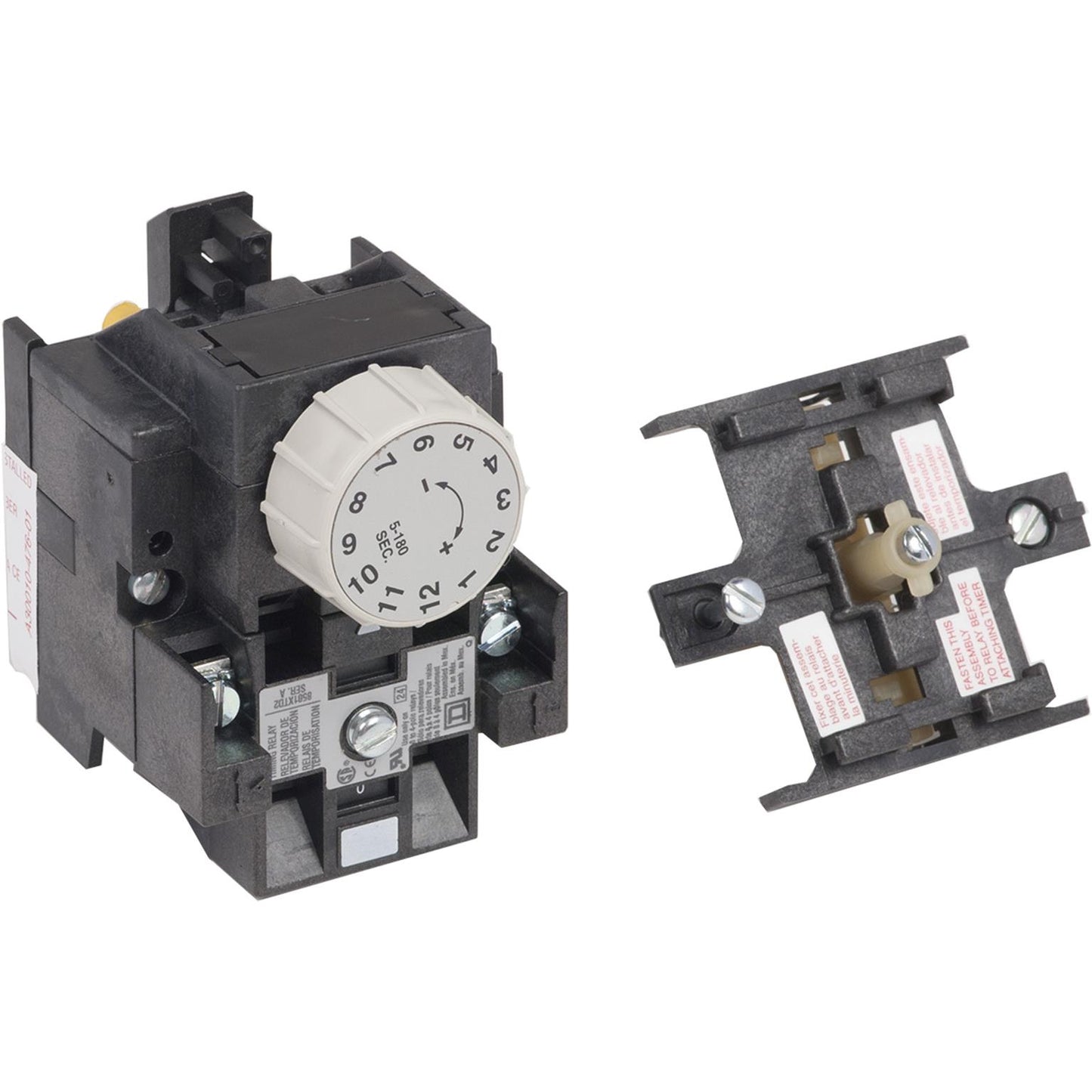 Schneider Electric 8501XTD2 Square D 8501X Montaje de chasis Relé mecánico 5 seg ~ 480 seg 10A a 600VCA