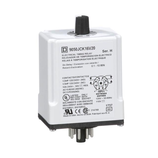 Schneider Electric 9050JCK16V20 Altivar Para enchufe Relé mecánico 0.1 min ~ 10 min 10A a 240VCA