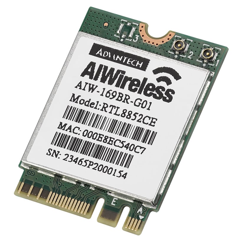 Advantech Corporation AIW-169BR-GX1 AIW 802.11a/b/g/n/ac/ax, Bluetooth v5.3