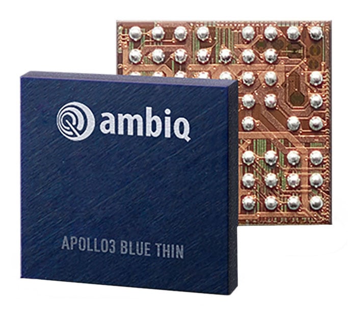 Ambiq Micro, Inc. AMA3B1KK-KCR-TB Apollo3 Blue MCU ARM® Cortex®-M4F