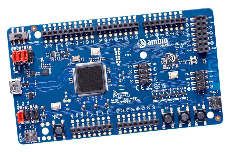Ambiq Micro, Inc. AMA3BEVB Apollo3 Blue MCU 32-Bit