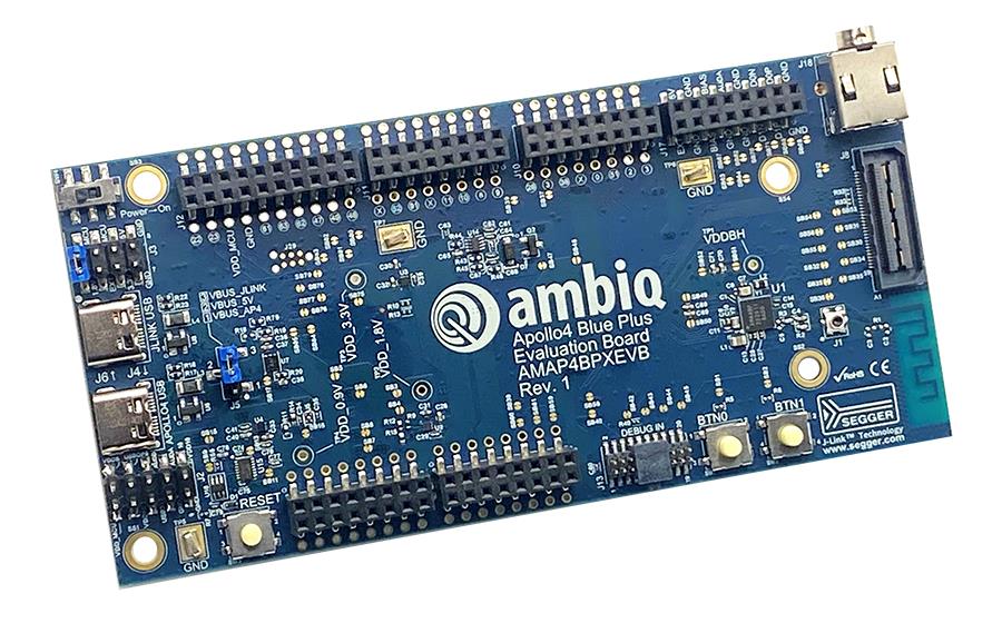 Ambiq Micro, Inc. AMAP4BPXEVB Apollo4 Blue Plus APOLLO4 BLUE PLUS SOC EVAL BRD MCU 32 bits ARM® Cortex®-M4F