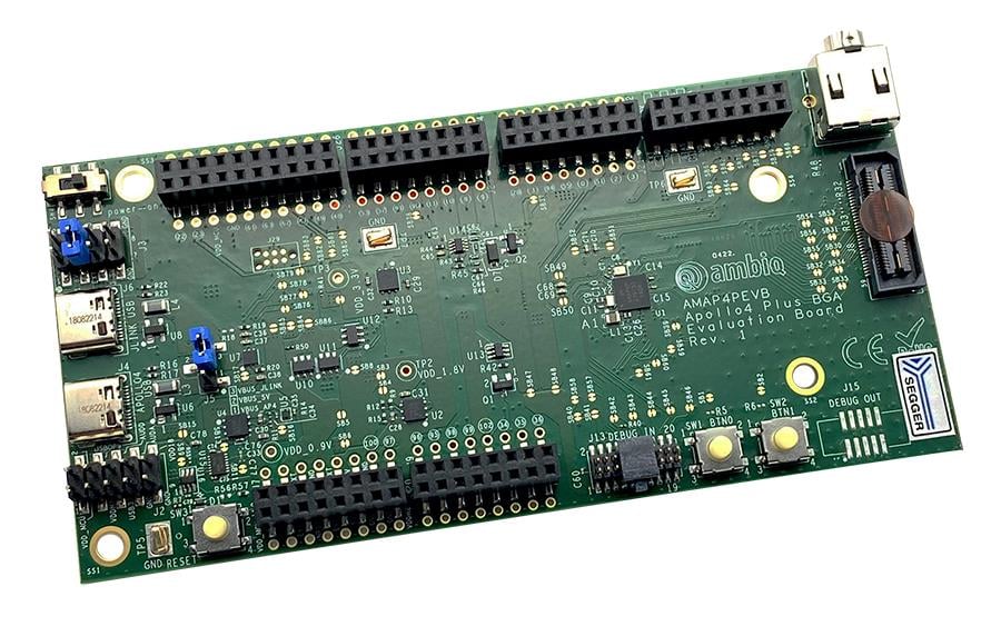 Ambiq Micro, Inc. AMAP4PEVB Apollo4 Plus APOLLO4 PLUS SOC EVAL BRD MCU 32 bits ARM® Cortex®-M4F