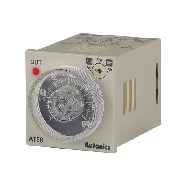 Autonics ATE8-43 ATE8 Para enchufe Relé mecánico 3 seg ~ 3 h 3A a 250VCA