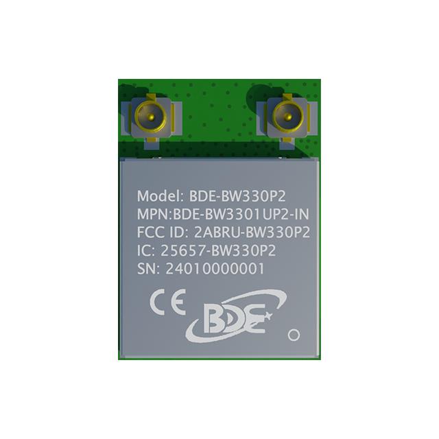 BDE Technology BDE-BW3301UP2-IN - IEEE 802.11 b/g/n/ax, Bluetooth de baja energía 5.4