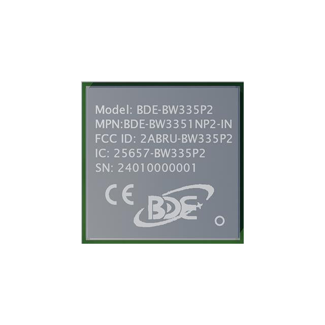 BDE Technology BDE-BW3351NP2-IN - IEEE 802.11 b/g/n/ax, Bluetooth de baja energía 5.2