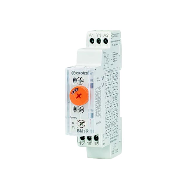Crouzet BM1R16MV1 BM1R Riel DIN Relé mecánico 0.5 seg ~ 240 h 16A a 250VCA