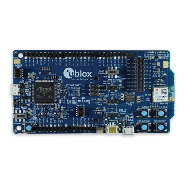 u-blox BMD-340-EVAL BMD-34 Transceiver; 802.15.4 (Thread, Zigbee®), Bluetooth® 5.x (BLE)