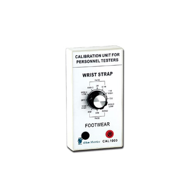 Transforming Technologies CAL1000 Ohm Metrics™ Footwear, Wrist Strap Tester Verification of Footwear and Wrist Strap Grounding