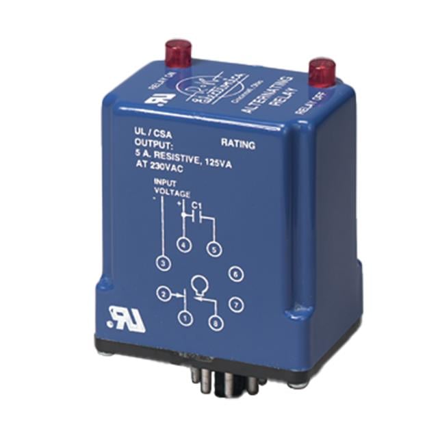 R-K Electronics, Inc. CDB-24D-5B-1M - Para enchufe Relé mecánico 0.6 seg ~ 1 min 10A a 120/240VCA