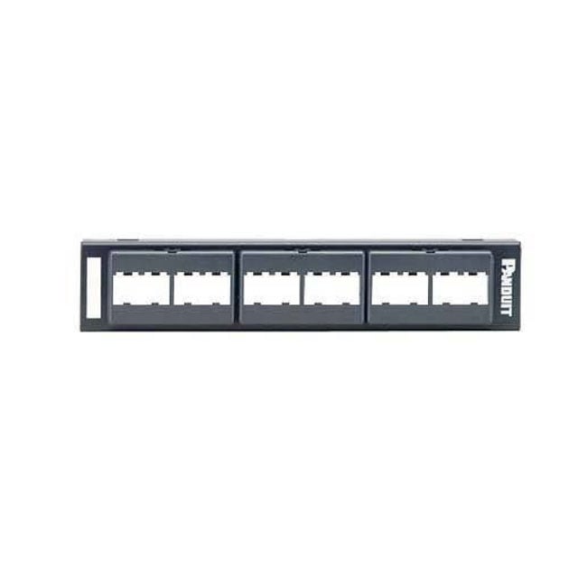 Panduit Corp CPP12WBL Mini-Com® Modular Panel -