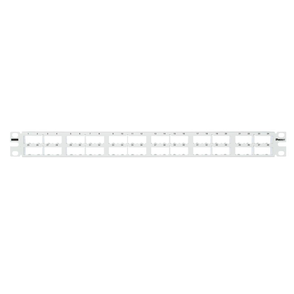 Panduit Corp CPP48HDEWWH Mini-Com® Patch Panel RJ45