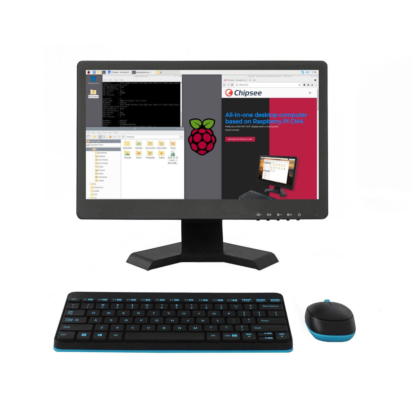 Chipsee CS19108RA4156A - 15.6 RASPBERRY PI CM4 AIO IPC