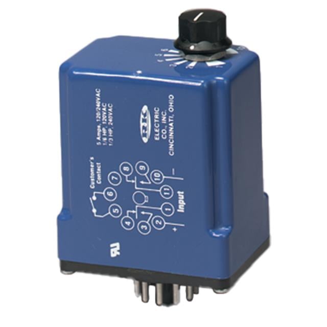R-K Electronics, Inc. CSB-115A-5-20M - Para enchufe Relé mecánico 12 seg ~ 20 min 10A a 120/240VCA