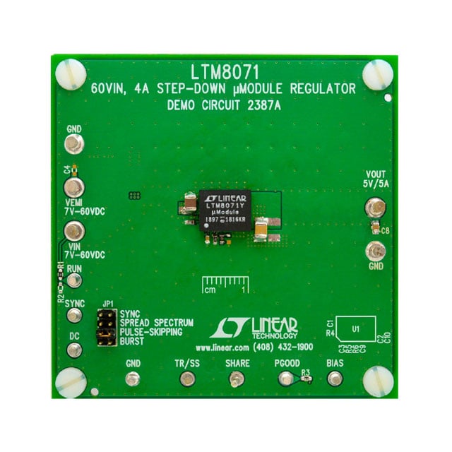 Analog Devices Inc. DC2387A Silent Switcher®, µModule® EVAL BOARD FOR LTM8071