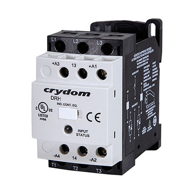 Sensata-Crydom DRH3P60A20 DRH Montaje de chasis, Riel DIN DPST-NO (normalmente abierto) (2 Forma A)