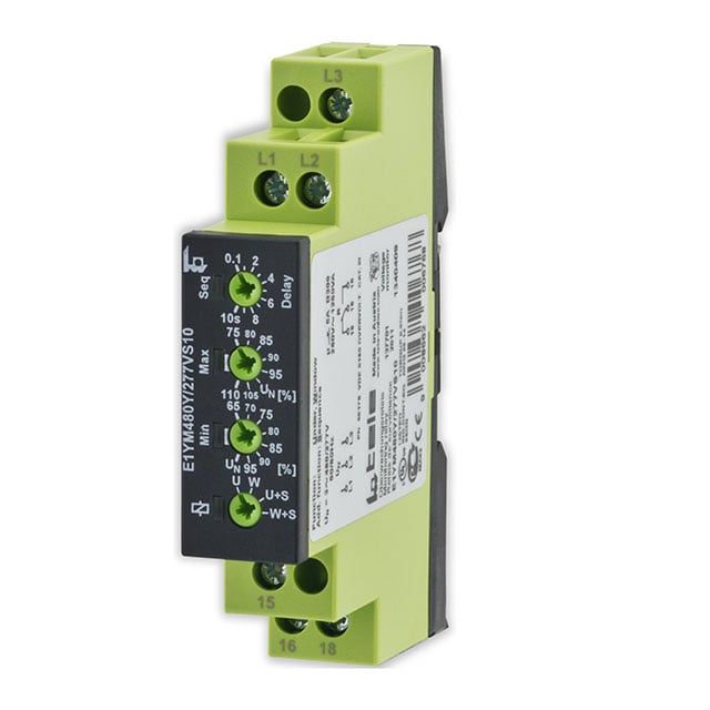 Tele Haase E1ZI10 12-240VAC/DC ENYA Riel DIN Relé mecánico 0.05 seg ~ 100 h 8A a 250VCA