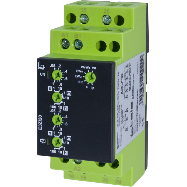 TELE Controls Inc E3ZI20 12-240V AC/DC ENYA Riel DIN Relé mecánico 0.05 seg ~ 100 h 8A a 250VCA