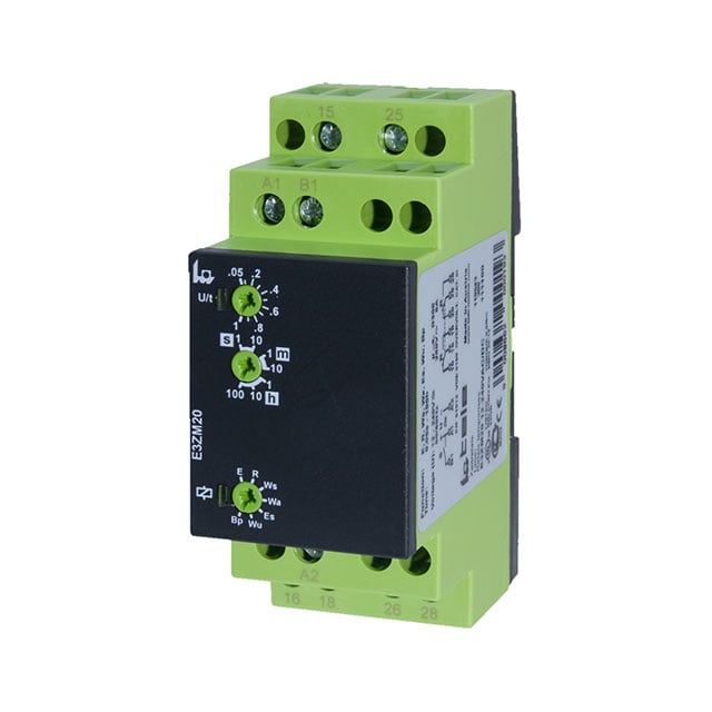 Tele Haase E3ZM20 12-240V AC/DC ENYA Riel DIN Relé mecánico 0.05 seg ~ 100 h 8A a 250VCA