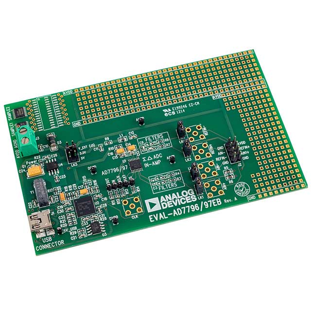 Analog Devices Inc. EVAL-AD7797EBZ - BOARD EVALUATION FOR AD7797