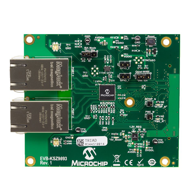 Microchip Technology EVB-KSZ9893 - EVAL BOARD FOR KSZ9893 Ethernet