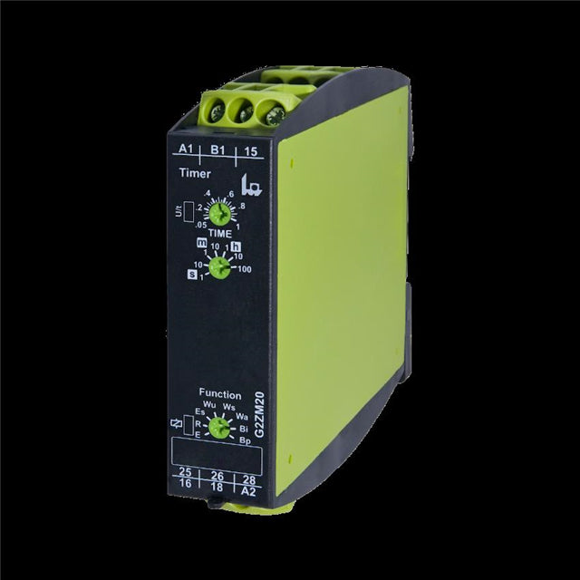Tele Haase G2ZM20 12-240VAC/DC GAMMA Riel DIN Relé mecánico 0.05 seg ~ 100 h 5A a 250VCA