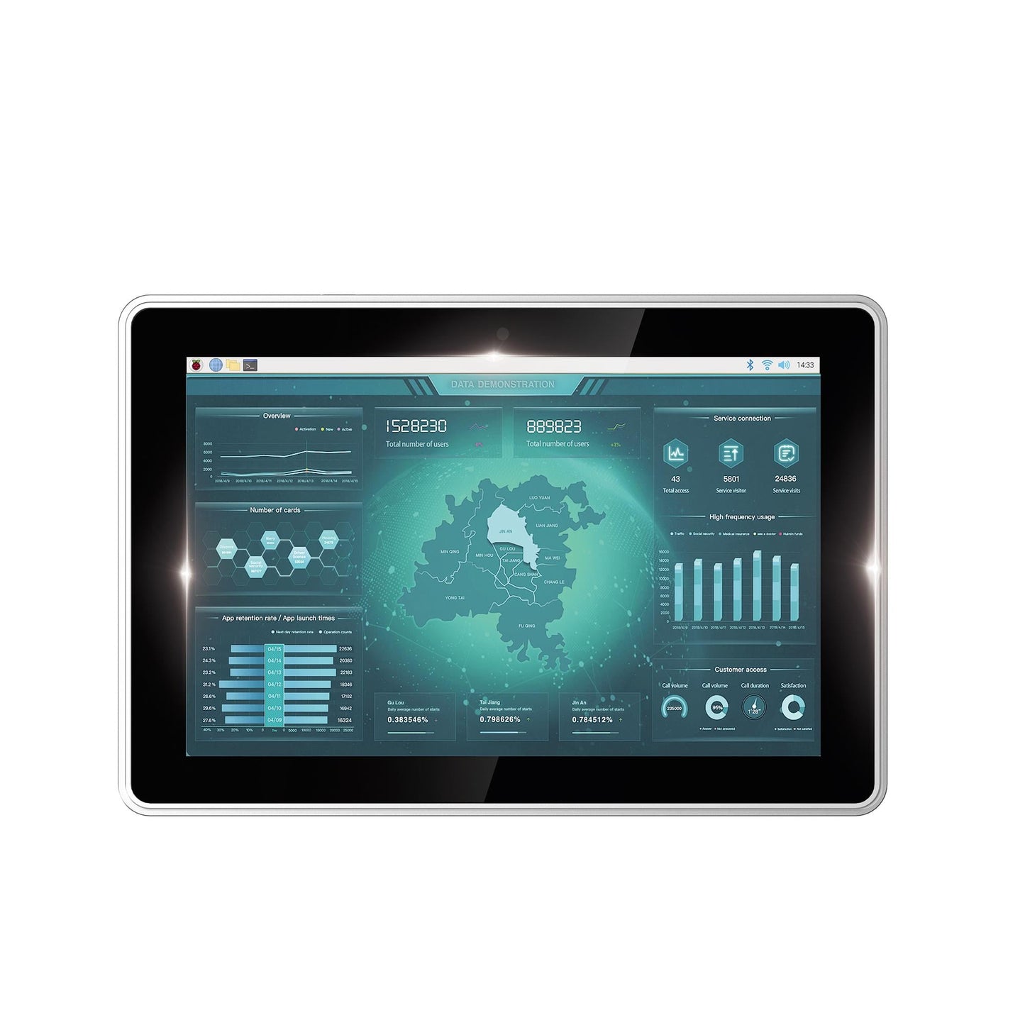 EDATEC ED-HMI2020-101C-0232 ED-HMI2020-101C Pantalla táctil 7.0"