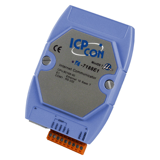 ICP DAS USA INC I-7188E1 - Ethernet a serial Bloque de terminales